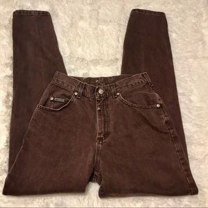 Vintage Lee High rise jeans faded maroon color